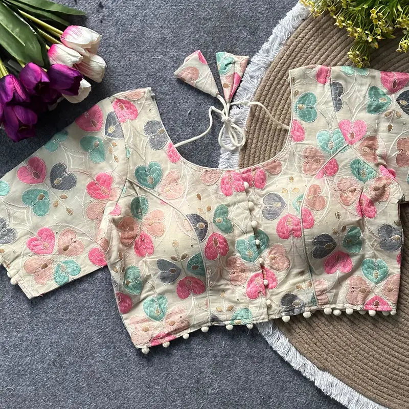 Cotton Embroidered Blouse