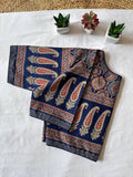 Hand Block Ajrakh Cotton Blouse