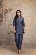 Roman Silk With Handwork Stylish Wear Co Ord Set Collection